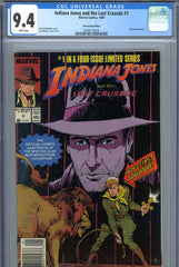 Indiana Jones and the Last Crusade #1 CGC graded 9.4  NEWSSTAND EDITION