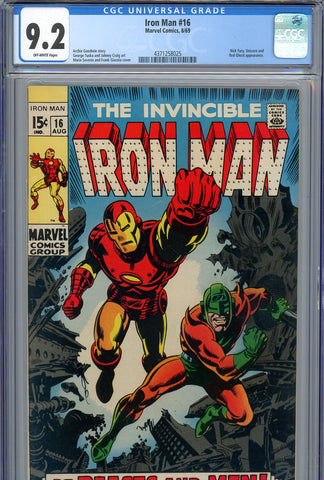 Iron Man #16 CGC graded 9.2 - Nick Fury/Unicorn/Red Ghost appearance - SOLD!