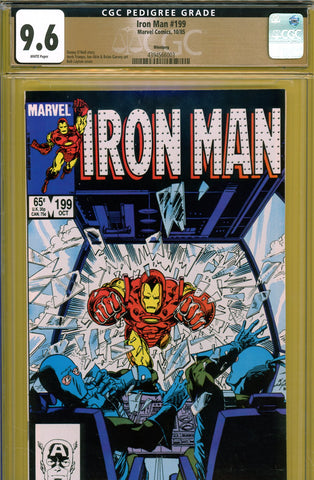 Iron Man #199 CGC graded 9.6 - Bob Layton cover  PEDIGREE - SOLD!