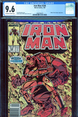 Iron Man #238 CGC graded 9.6 - Rhino and Steve Rogers appearance  NEWSSTAND COPY