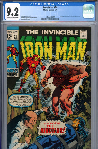 Iron Man #024 CGC graded 9.2 - first appearance of the Minotaur