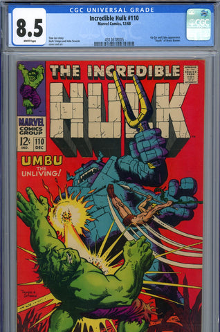 Incredible Hulk #110 CGC graded 8.5 - first appearance of Umbu