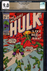 Incredible Hulk #132 CGC graded 9.0 Hydra cover and story - PEDIGREE