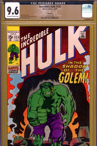 Incredible Hulk #134 CGC graded 9.6 - Trimpe cover & art  PEDIGREE - SOLD!