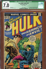 Incredible Hulk #182 CGC graded 7.0  Wolverine cameo