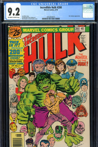 Incredible Hulk #200 CGC graded 9.2 anniversary issue  Buckler/Romita cover