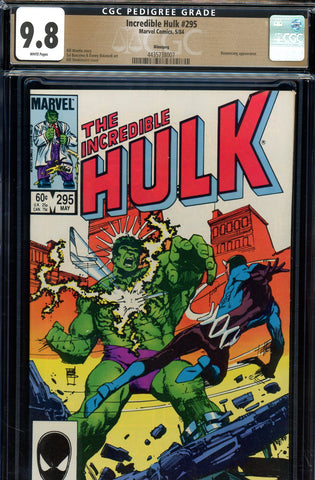 Incredible Hulk #295 CGC 9.8 Boomerang appearance {PEDIGREE} HIGHEST GRADED - SOLD!