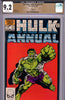 Incredible Hulk Annual #12 CGC graded 9.2 - classic Hulk cover PEDIGREE