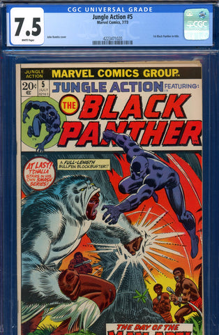 Jungle Action #05 CGC graded 7.5 - first Black Panther in title