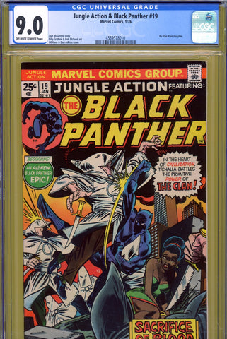 Jungle Action & B.P. #19 CGC graded 9.0  Ku Klux Klan storyline begins - SOLD!