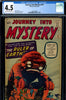 Journey Into Mystery #081 CGC graded 4.5 pre-superhero issue