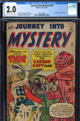 Journey Into Mystery #090 CGC graded 2.0 1st appearance of the Xartans