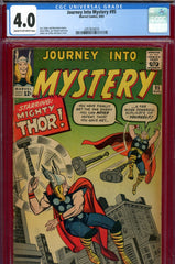 Journey Into Mystery #095 CGC graded 4.0 Thor vs. Thor cover/story