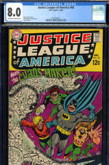 Justice League of America #68 CGC 8.0 Dillin and Green cover and art