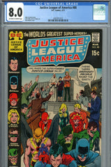 Justice League of America #88 CGC 8.0  Neal Adams cover