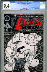 Lethargic Comics, Weakly #3 CGC graded 9.4 - cover homage of S.M. #1