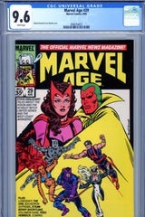 Marvel Age #29 CGC graded 9.6 - first appearance of Longshot - (pre-dates Longshot #1)