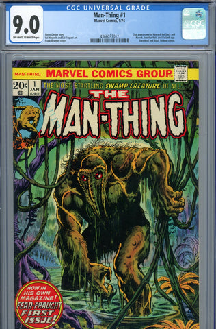 Man-Thing #01 CGC graded 9.0 - second appearance of Howard the Duck - SOLD!