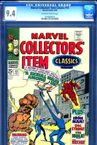 Marvel Collectors' Item Classics #13 CGC graded 9.4 - third highest graded - SOLD!