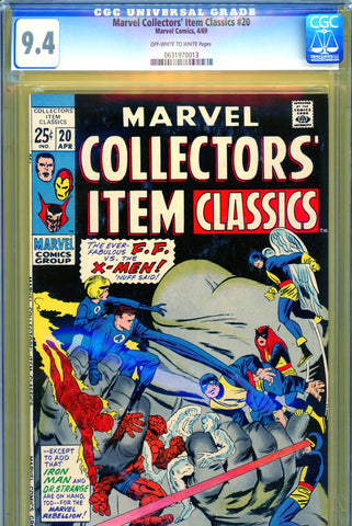 Marvel Collectors' Item Classics #20 CGC graded 9.4 - third highest graded - SOLD!