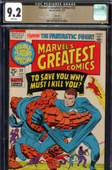 Marvel's Greatest Comics #32 CGC graded 9.2 - white pages and white cover - PEDIGREE