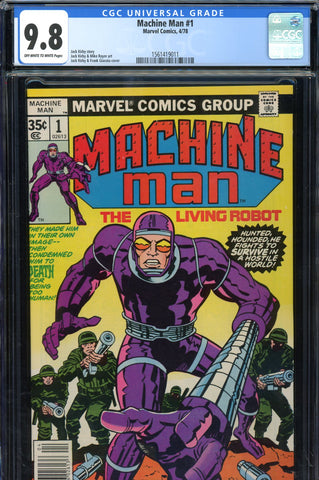 Machine Man #01 CGC graded 9.8 Kirby story/cover/art - SOLD!
