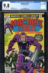 Machine Man #01 CGC graded 9.8 Kirby story/cover/art
