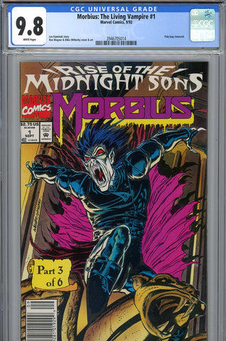 Morbius: The Living Vampire #1 CGC 9.8 Witherby cover & art  NEWSSTAND COPY