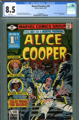 Marvel Premiere #50 CGC graded 8.5 - first Alice Cooper in comics