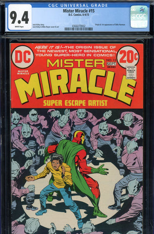 Mister Miracle #15 CGC graded 9.4  origin/1st app. of Shilo Norman