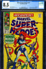 Marvel Super-Heroes #15 CGC graded 8.5  Medusa, Frightful Four and Inhumans appearance - SOLD!