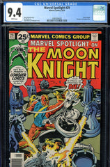 Marvel Spotlight #29 CGC graded 9.4  continuation of 1st solo Moon Knight story