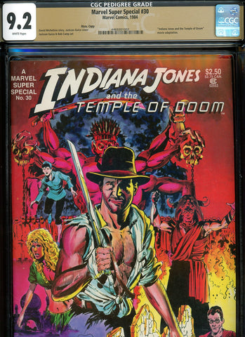 Marvel Super Special #30 CGC graded 9.2  "Temple of Doom" movie adaptation PEDIGREE - SOLD!