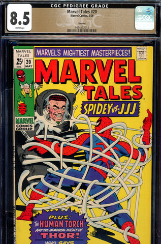 Marvel Tales #20 CGC graded 8.5 reprints early Marvel Super-Hero stories PEDIGREE - SOLD!