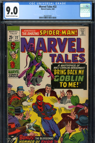 Marvel Tales #22 CGC graded 9.0 - reprints early Marvel stories