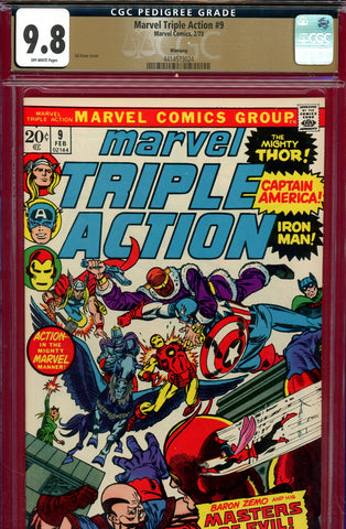 Marvel Triple Action #09 CGC graded 9.8 only one of two {PEDIGREE} HIGHEST GRADED