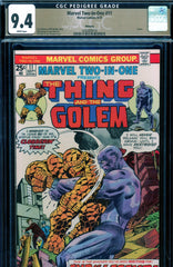 Marvel Two-In-One #11 CGC graded 9.4  Golem cover/story