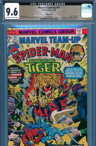 Marvel Team-Up #40 CGC graded 9.6 Enforcers, Sandman, Big Man appearance  PEDIGREE