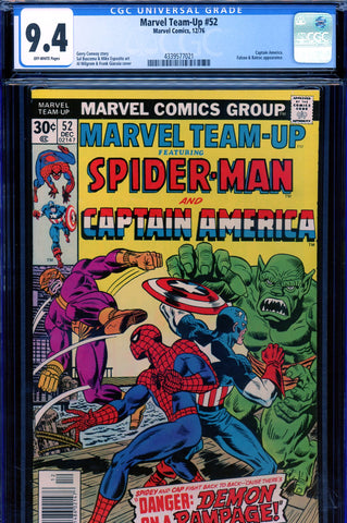 Marvel Team-Up #52 CGC graded 9.4 Falcon/Batroc appearance