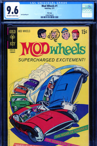 Mod Wheels #1 CGC graded 9.6 - Sparling art - FILE COPY