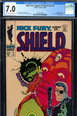 Nick Fury, Agent of S.H.I.E.L.D. #05 CGC 7.0 - Steranko story, cover and art