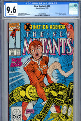 New Mutants #95 CGC graded 9.6 "death" of Warlock "X-Tinction Agenga" crossover