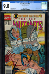 New Mutants #97 CGC graded 9.8  Liefeld cover  NEWSSTAND COPY HIGHEST GRADED scarce!