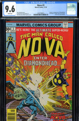 Nova #03 CGC 9.6  origin & 1st appearance of Diamondhead