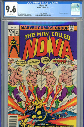 Nova #9 CGC graded 9.6  - Megaman appearance - Giacoia cover and art