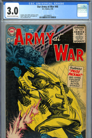 Our Army At War #46 CGC graded 3.0  Grandenetti cover