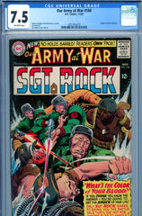 Our Army At War #160 CGC graded 7.5 origin Jackie Johnson