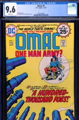 Omac #3 CGC graded 9.6 - Kirby story, cover and art  2nd highest graded