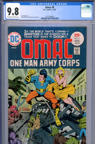 Omac #6 CGC graded 9.8 - HIGHEST GRADED Kirby story/cover/art - SOLD!