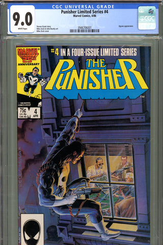Punisher Limited Series #4 CGC graded 9.0 - Jigsaw appearance - 1986 - SOLD!